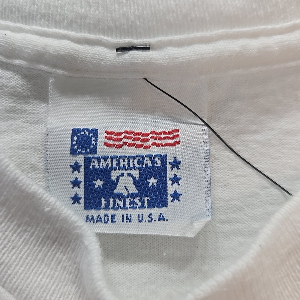 VTG Bart Simpson Mens XL Gulf War Boot‎ DIY T Shirt White Iraq Single Stitch USA - Picture 4 of 10